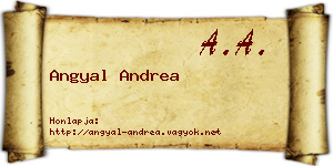 Angyal Andrea névjegykártya