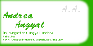 andrea angyal business card